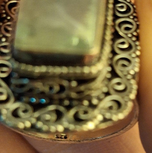 New Dichroic Glass 925 Silver Ring. - Picture 7 of 13